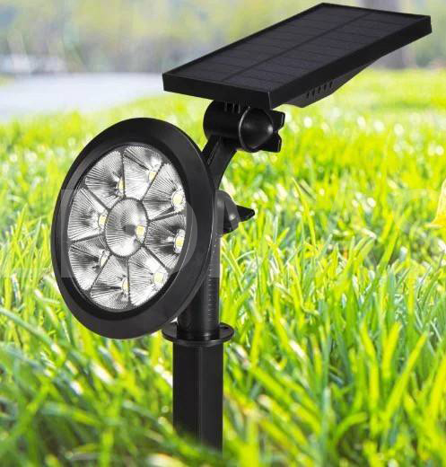 NEW ส่องไกล3-5ม.] ไฟสนามโซล่าเซลล์ รุ่น3in1/2เเสง/เเสงรวม *งานส่งห้าง* ไฟส่องต้นไม้แบบปักดิน ไฟตกแต่งสวน ไฟทางเดิน Solar