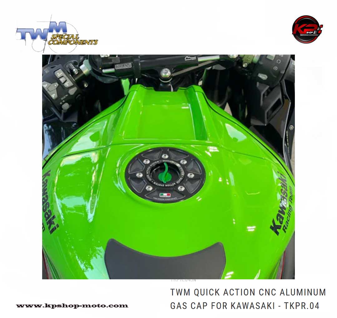 ฝาถัง TWM Quick Action CNC Aluminum Gas Cap for Kawasaki Z900 2025+