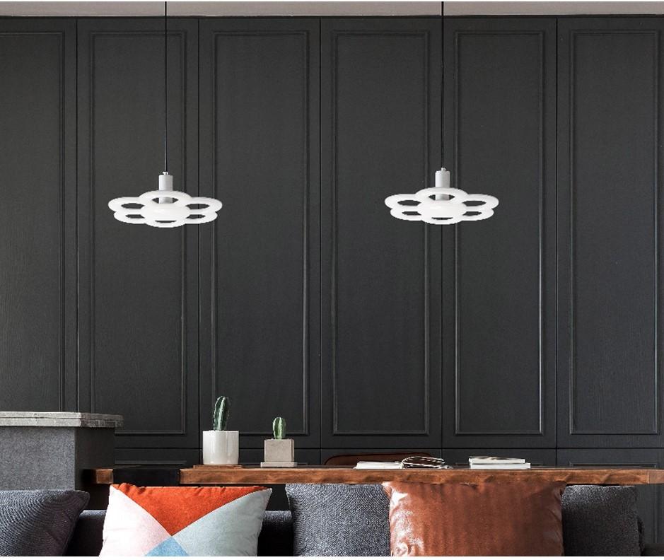 [NEW สวยมาก] LED Ceiling Light 24W E27 โคมไฟตกเเต่งเพดาน เเสงขาว/วอร์มไวท์ /Colrful RGB โคมไฟ led รูปทรงสวยงาม เเปลกใหม่ ไอเดียสำหรับตกเเต่งบ้าน ร้านอาหาร ห้องนั่งเล่น [ LED Steering Wheel Light Ring Bulb Lamp Downlight Ceiling Lights New ]