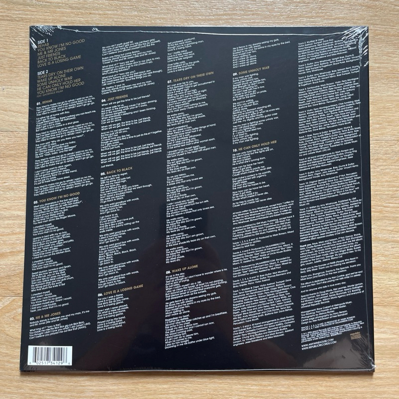 แผ่นเสียง Amy Winehouse – Back To Black **US , LP, Album, Reissue มือหนึ่ง ซีล