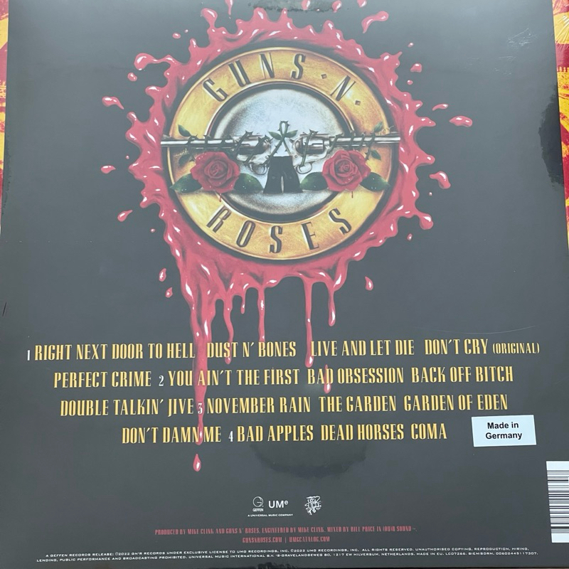 แผ่นเสียง Guns N' Roses – Use Your Illusion I , 2 x Vinyl, LP, Album, Reissue, Remastered, Gatefold, มือหนึ่ง ซีล