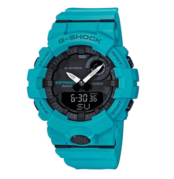 Casio G-Shock Bluetooth® รุ่น GBA-800-2A2 (เพื่อการออกำลังกาย นับก้าวได้)