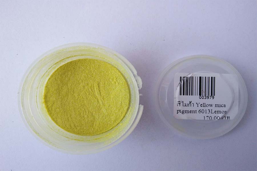 ผงสีไมก้า Yellow 6013LemonYellow ขนาด 30 กรัม