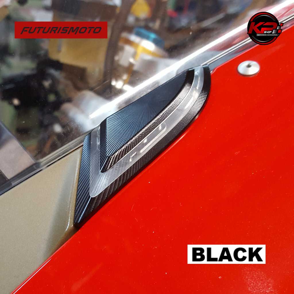 อุดกระจกแบบมีไฟเลี้ยว FUTURISMOTO FOR DUCATI PANIGALE V4 (2020+) PANGALE V4R (2019+)