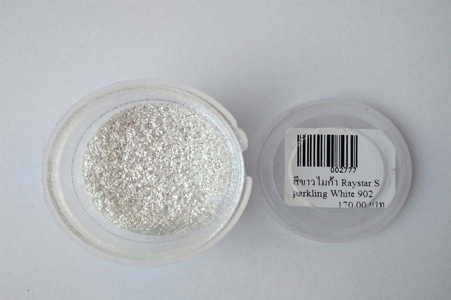 ผงไมก้าสีขาว Raystar Sparkling White 9027 ขนาด 30 กรัม