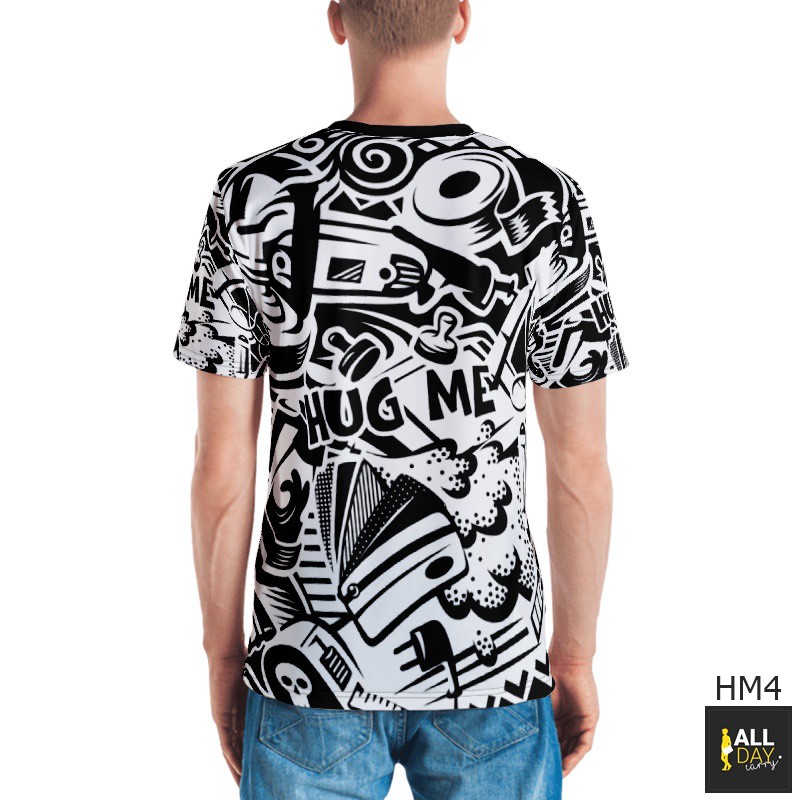 ✅ ลดล้างสต๊อค (HM4 | ลายหมีสีน้ำเงิน) เสื้อ oversize เสื้อยืดหลวมๆ T-Shirt เสื้อพิมพ์ลาย เสื้อตัวใหญ่ L XL 2XL 3XL