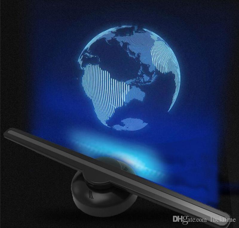 Led Advertising Hologram Display Projector จอแสดงผลแอลอีดีโปรเจคเตอร์ Exhibition Fair โฆษณา โปรเจคเตอร์โฮโลแกรมโฮโลแกรมแบบพกพาเครื่องเล่น Holographic Projector โปรเจคเตอร์สำหรับป้ายโลโก้, ฟรี SD CARD + อุปกรณ์ครบชุด สะดวกใช้ง่ายด้วยตัวเอง