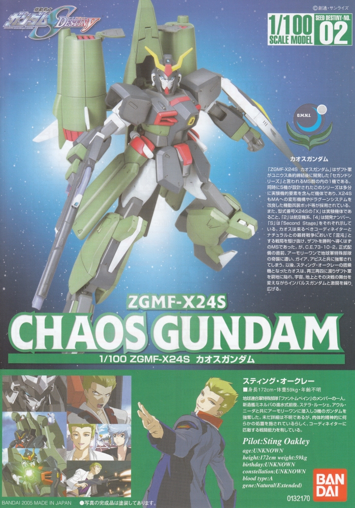 1066151 1/100 Chaos Gundam