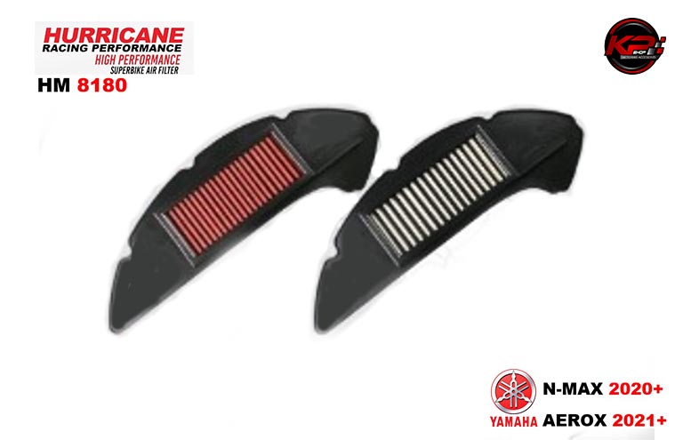 กรองอากาศ HURRICANE FOR YAMAHA AEROX 2021 NMAX 2020 (COTTON) HM8180