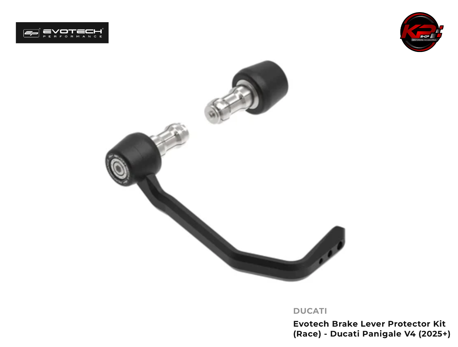 การ์ดแฮนด์ Evotech Brake Lever Protector Kit (Race) - Ducati Panigale V4 (2025+)