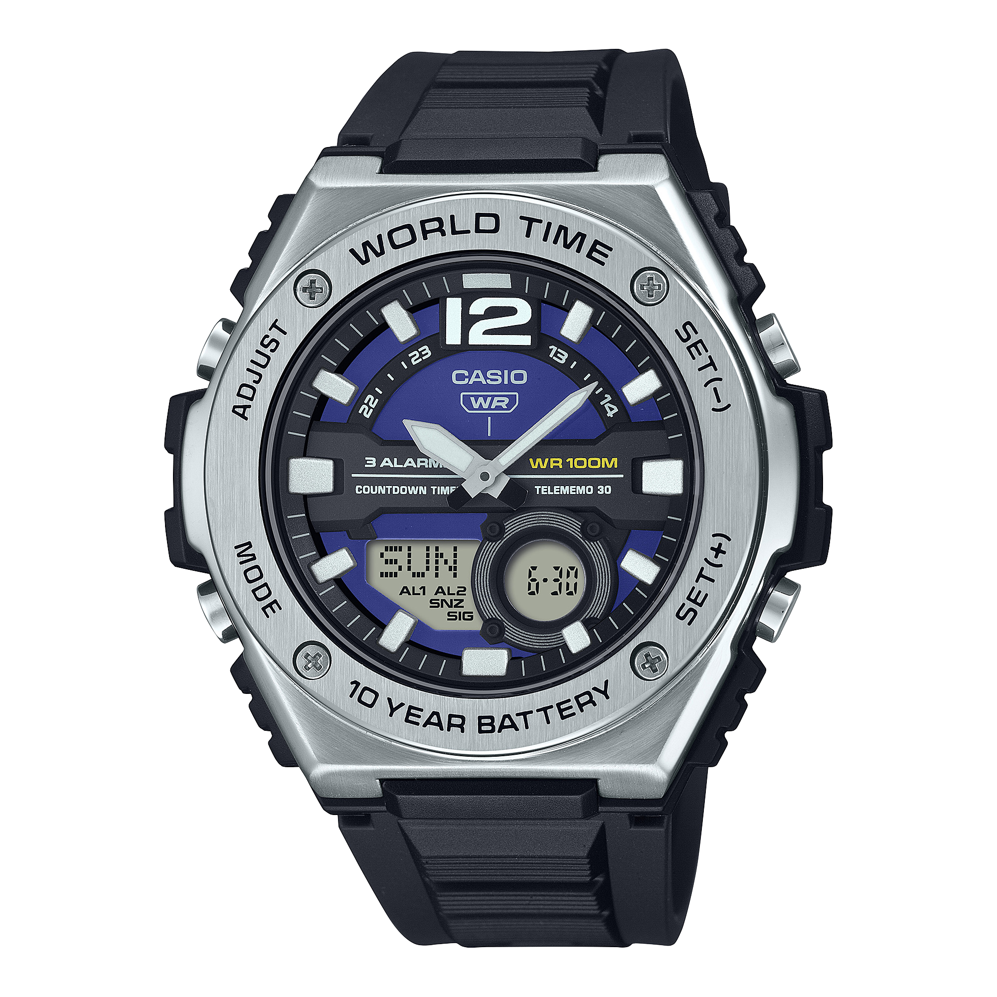 MWQ-100-2AV | ระบบผสมอะนาล็อก-ดิจิตอล | Dress | นาฬิกา