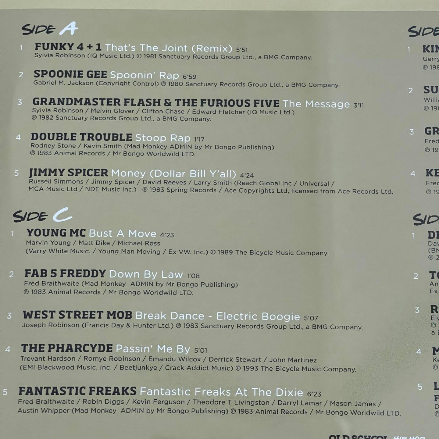 แผ่นเสียง Various – Old School Hip-Hop ,2 x Vinyl, LP, Compilation แผ่นเสียงมือหนึ่ง ซีล