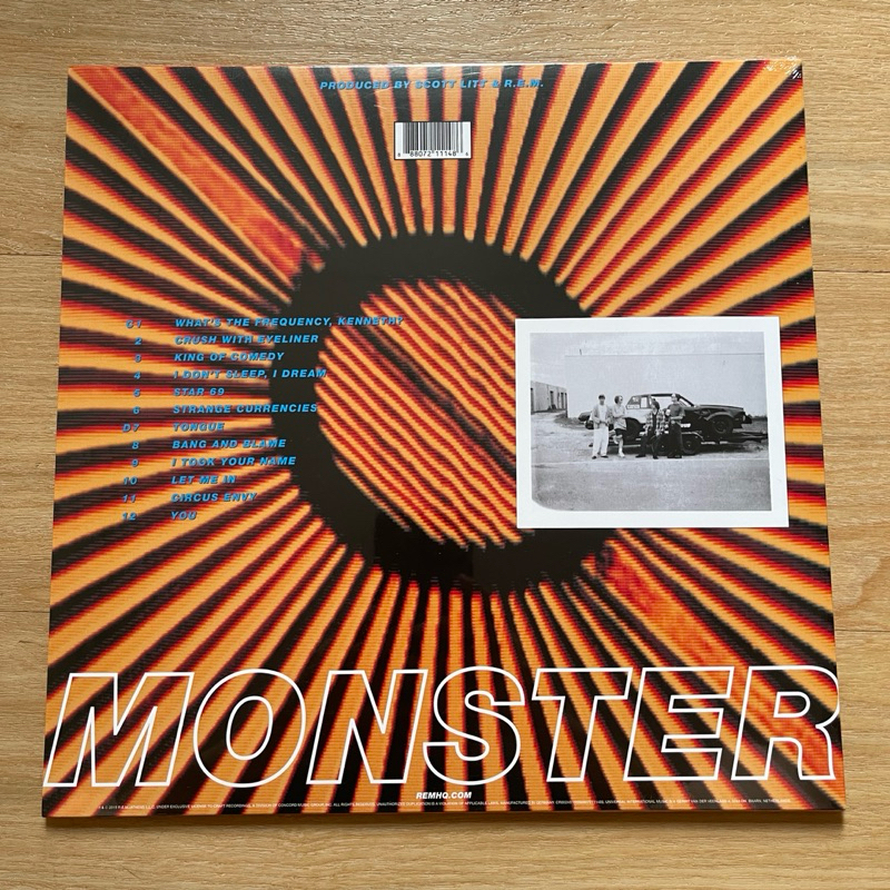 แผ่นเสียง R.E.M. - Monster ,Black Vinyl, LP, Album, Reissue, Remastered, 180g มือหนึ่ง ซีล