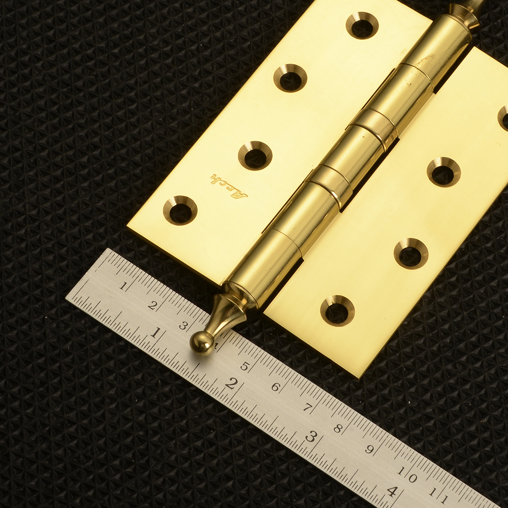 DHG#1 อัน (1Pcs) บานพับ บานพับประตู บานพับทองเหลืองแท้ 1 อันพร้อมสกรู Real Brass Door Hinge ของนำเข้า 5 180 กรัม Gold ดูจากรูป