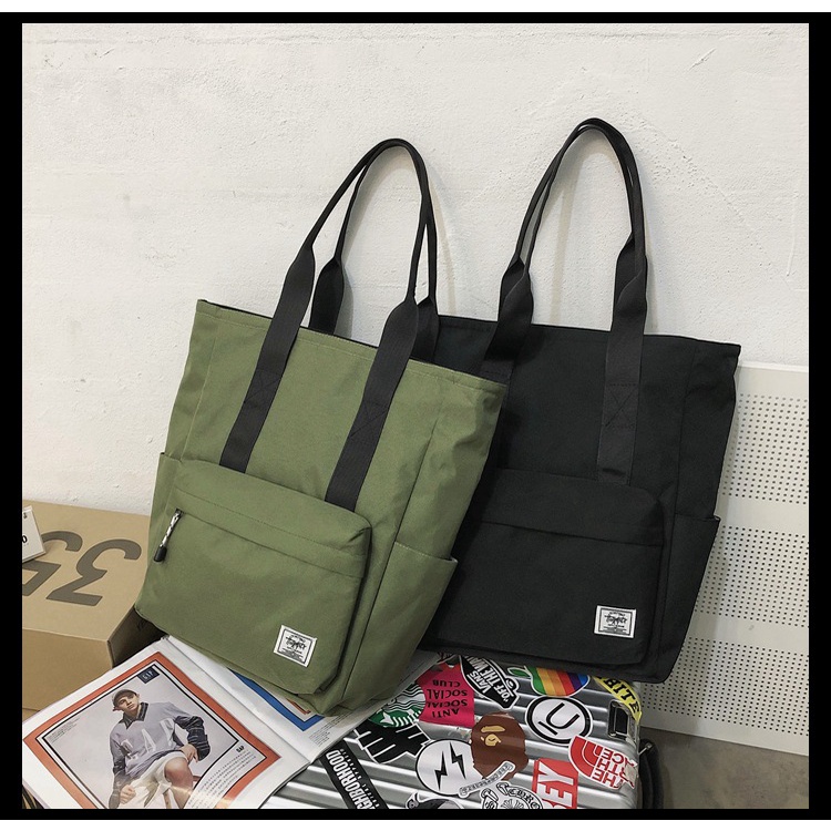 มาใหม่! NY37 กระเป๋าสะพายข้าง กระเป๋าถือ ลดโลกร้อน 4 สี สวยเท่ ผ้า Nylon กันน้ำ ผู้ชาย ผู้หญิง