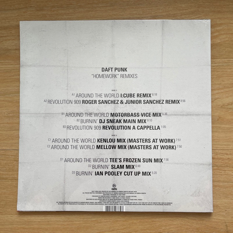 แผ่นเสียง Daft Punk - "Homework" Remixes 2 x Vinyl, LP, Compilation, Limited Edition, EU มือหนึ่ง ซีล
