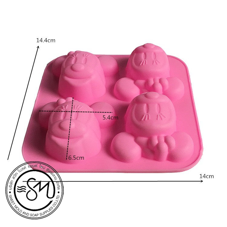 แม่พิมพ์มินนี่้เมาส์ 4ช่อง