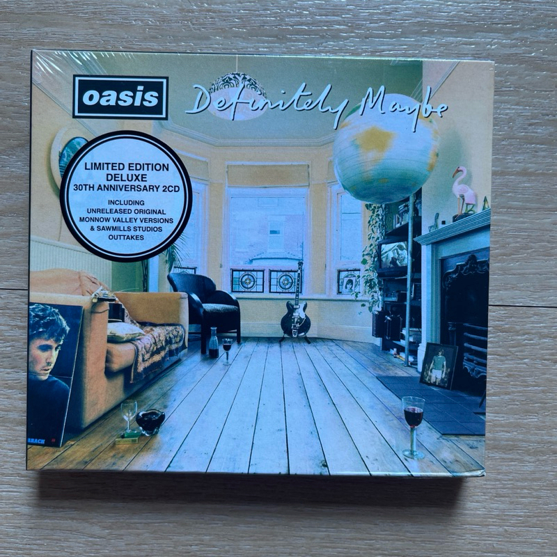 CD ซีดีเพลง Oasis - Definitely Maybe, Limited Edition Deluxe , 30th Anniversary, 2CD มือหนึ่ง ซีล