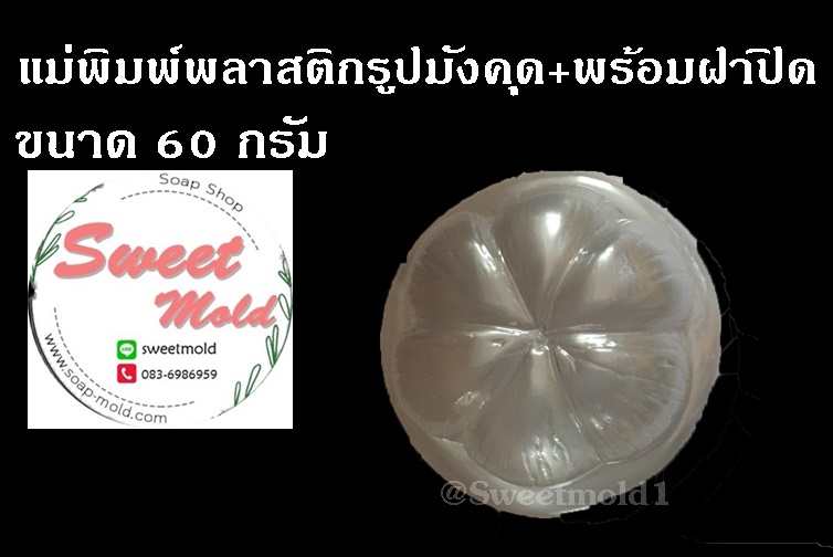 แม่พิมพ์พลาสติกรูปมังคุด ขนาด 60 กรัม 100 ชิ้น รหัสสินค้า: 006753