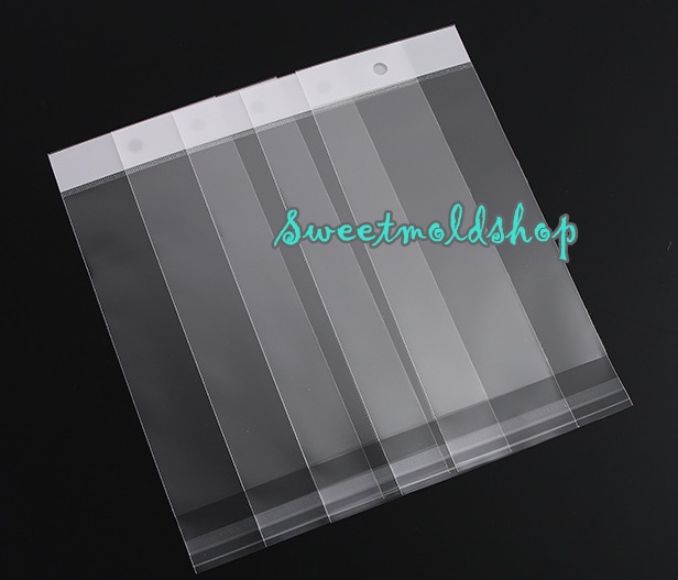 ถุงใส เจาะรู มีเทปกาว 100 ชิ้น (คลิกเพื่อเลือกขนาด)