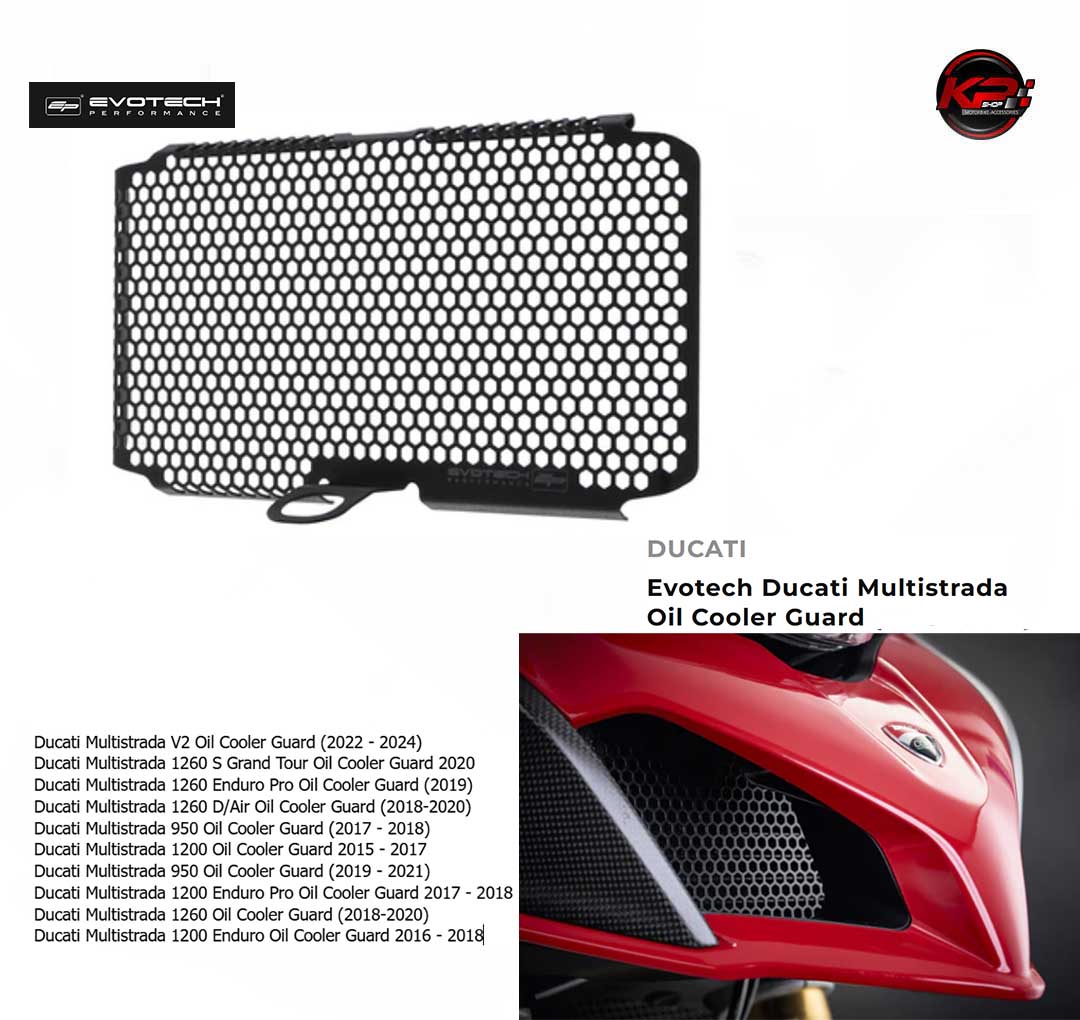 การ์ดออย Evotech Ducati Multistrada Oil Cooler Guard 950/1200/1260/ENDURO/V2