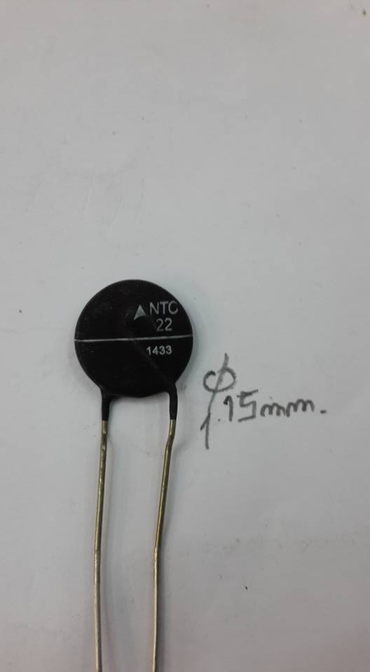 NTC22เทอร์มิสเตอร์ขนาดเส้นผ่านศูนย์กลางอ้วน15mm