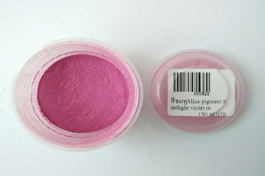 ผงสีชมพู Mica pigment Starlight violet red 4643 ขนาด 30 กรัม