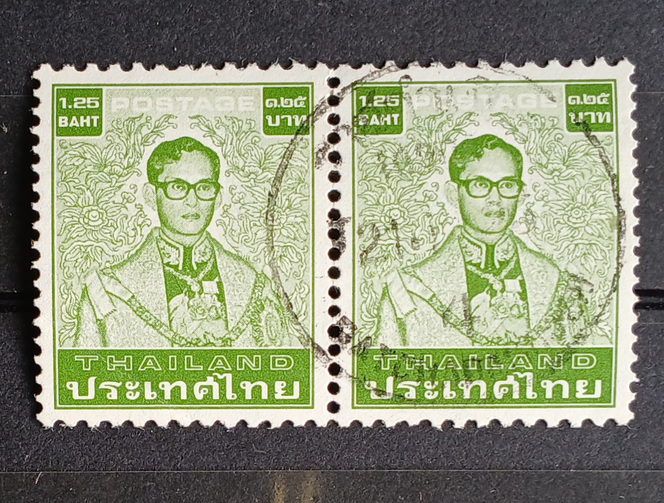 s3468-แสตมป์ไทย รวมตราประทับ 41 ตรา มีดวงแก้ 100 บาทติดกระดาษ ...+ซองจดหมายส่งจริง ติดแสตมป์ไทย 1 ซอง