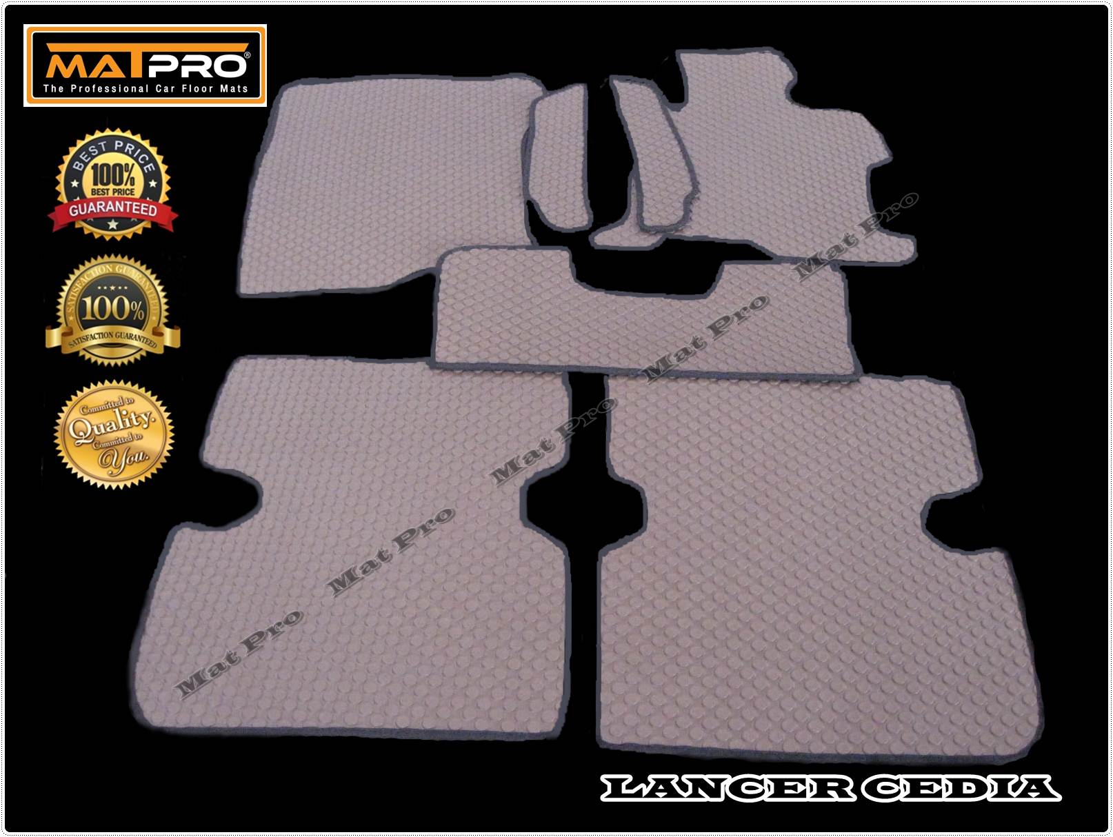 พรมปูพื้นเข้ารูป 100% ลายกระดุม สำหรับรถ รุ่น LANCER CEDIA 2001-2004