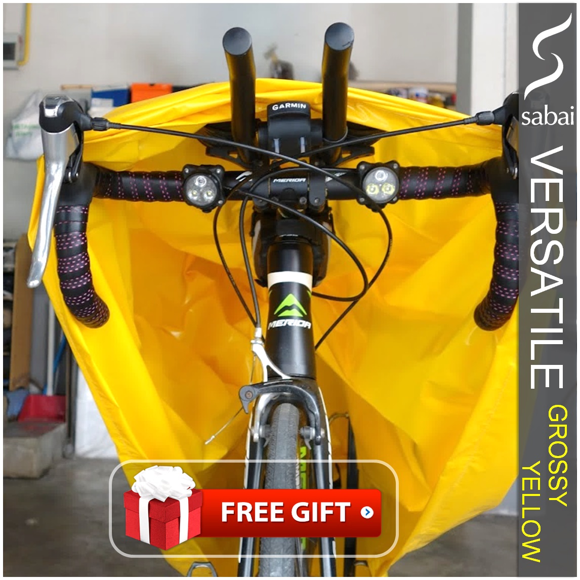 sabai cover ผ้าคลุมจักรยาน - รุ่น VERSATILE (Grossy Yellow)