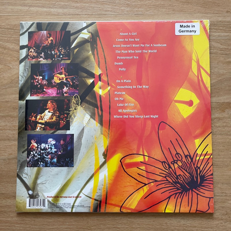 แผ่นเสียง Nirvana – MTV Unplugged In New York ,Vinyl, LP, Album, Reissue, 180 Gram,EU มือหนึ่ง ซีล