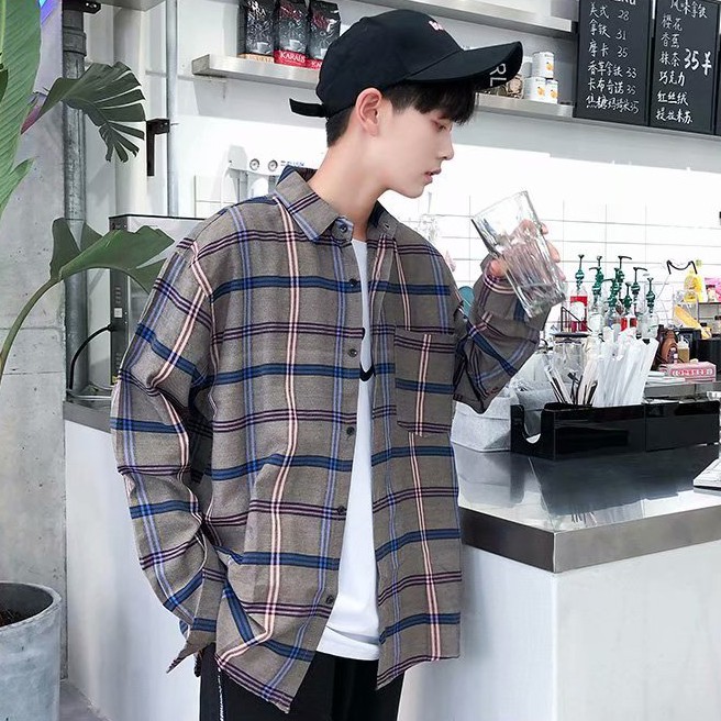 ✅ ลดล้างสต๊อค (S13 ลายสก๊อตคริสต์มาส) เสื้อเชิ้ตแขนยาว Shirt แฟชั่น เสื้อเที่ยว M L XL XXL 2XL สวยๆ