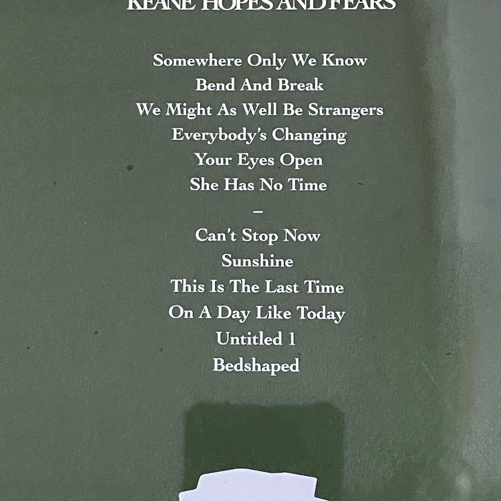 แผ่นเสียง Keane – Hopes And Fears ,Vinyl, LP, Album, Reissue, มือหนึ่ง ซีล