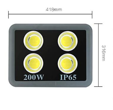 โคมสปอร์ตไลท์ led 200W LED FLOODLIGHT 200 watt led spotlight Super Bright รุ่นตาโต เเสงพุ่ง งานคุณภาพ ทนทาน - โคมไฟเเอลอีดีสปอร์ตไลท์ วัตต์สูง ใช้สำหรับไฟส่องป้ายโฆษณา ไฟส่องสว่างนอกอาคาร สนามฟุตบอล ลานจอดรถ [ กดเลือกเเสง เเสงขาว white / เเสง warmwhite