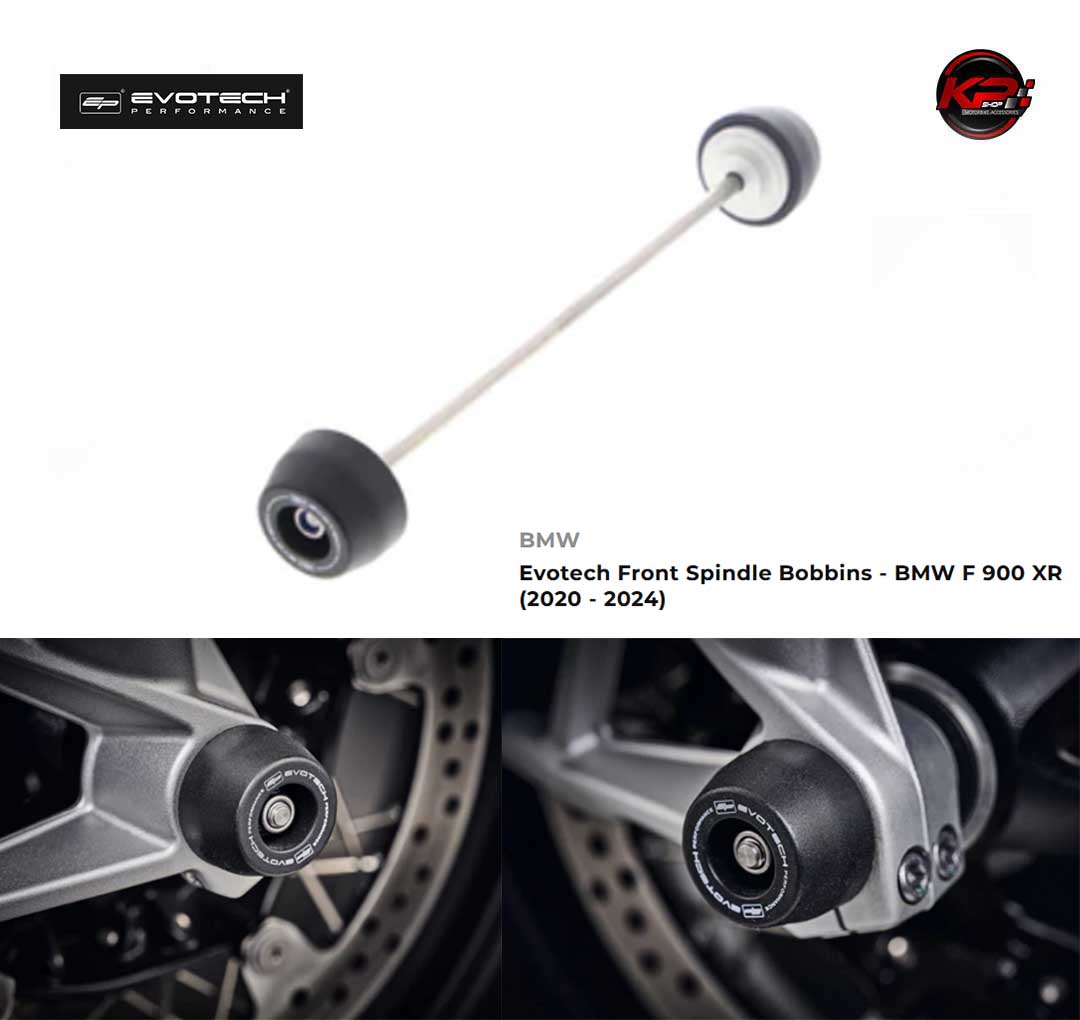 กันล้มหน้า Evotech Front Spindle Bobbins - BMW F 900 XR (2020 - 2024)