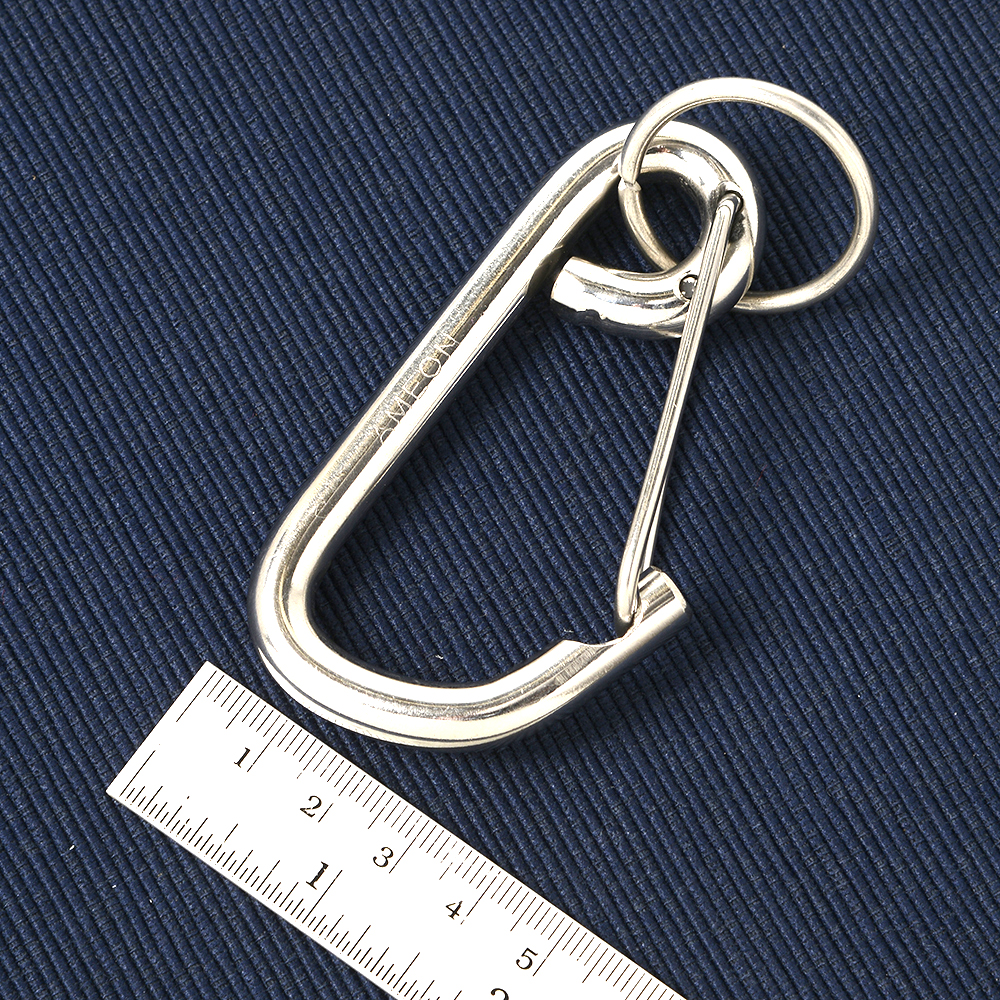 KC-02-03 Key Ring Key Chain พวงกุญแจ พวงกุญแจรถยนต์ กุญแจบ้าน ทำจากสแตนเลสอย่างดี จำนวน 1 อัน 2 110 กรัม Silver Large
