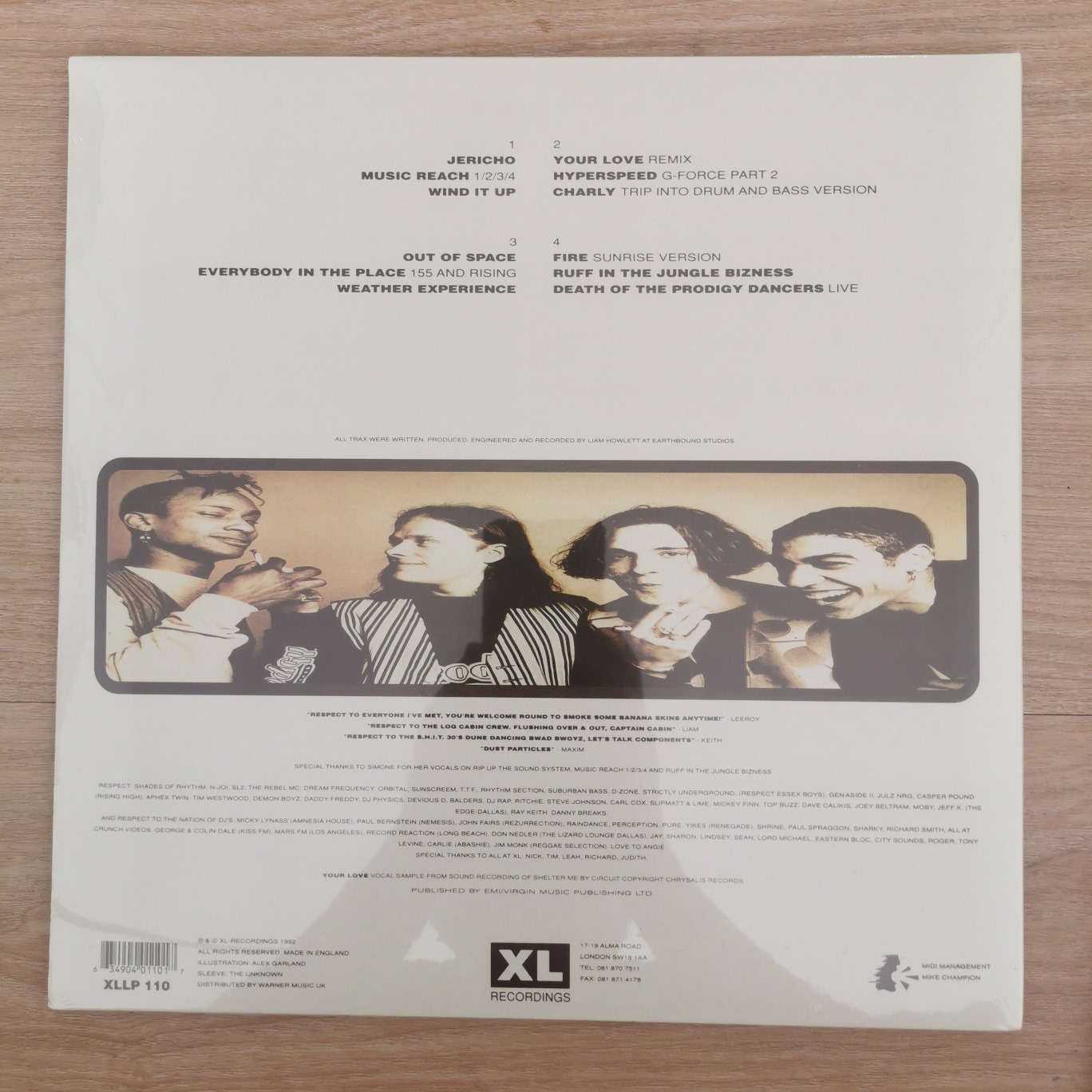 แผ่นเสียง แผ่นไวนิล The prodigy-Experience (แผ่นใหม่,ซีล,มือ1)