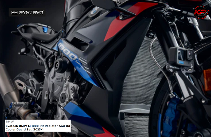 การ์ดหม้อน้ำ Radiator And Oil Cooler Guard Set EVOTECH FOR BMW M1000RR / M1000R (2023-2025)