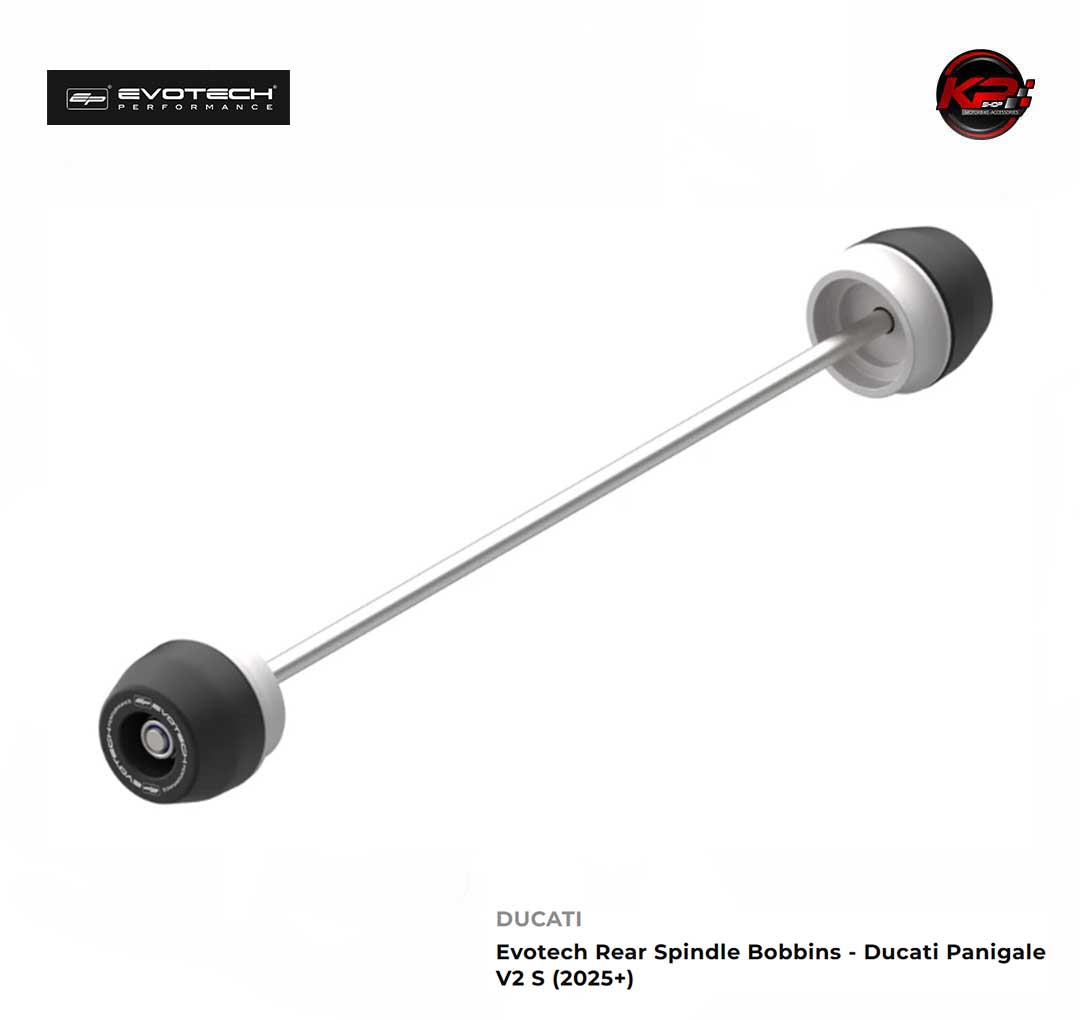 กันล้มหลัง Evotech Rear Spindle Bobbins - Ducati Panigale V2 / V2S (2025+)