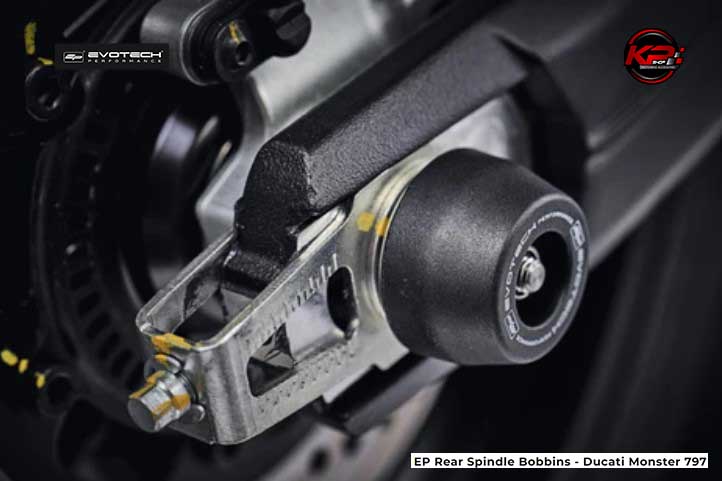 กันล้มหลัง Evotech Rear Spindle Bobbins - Ducati Monster 797