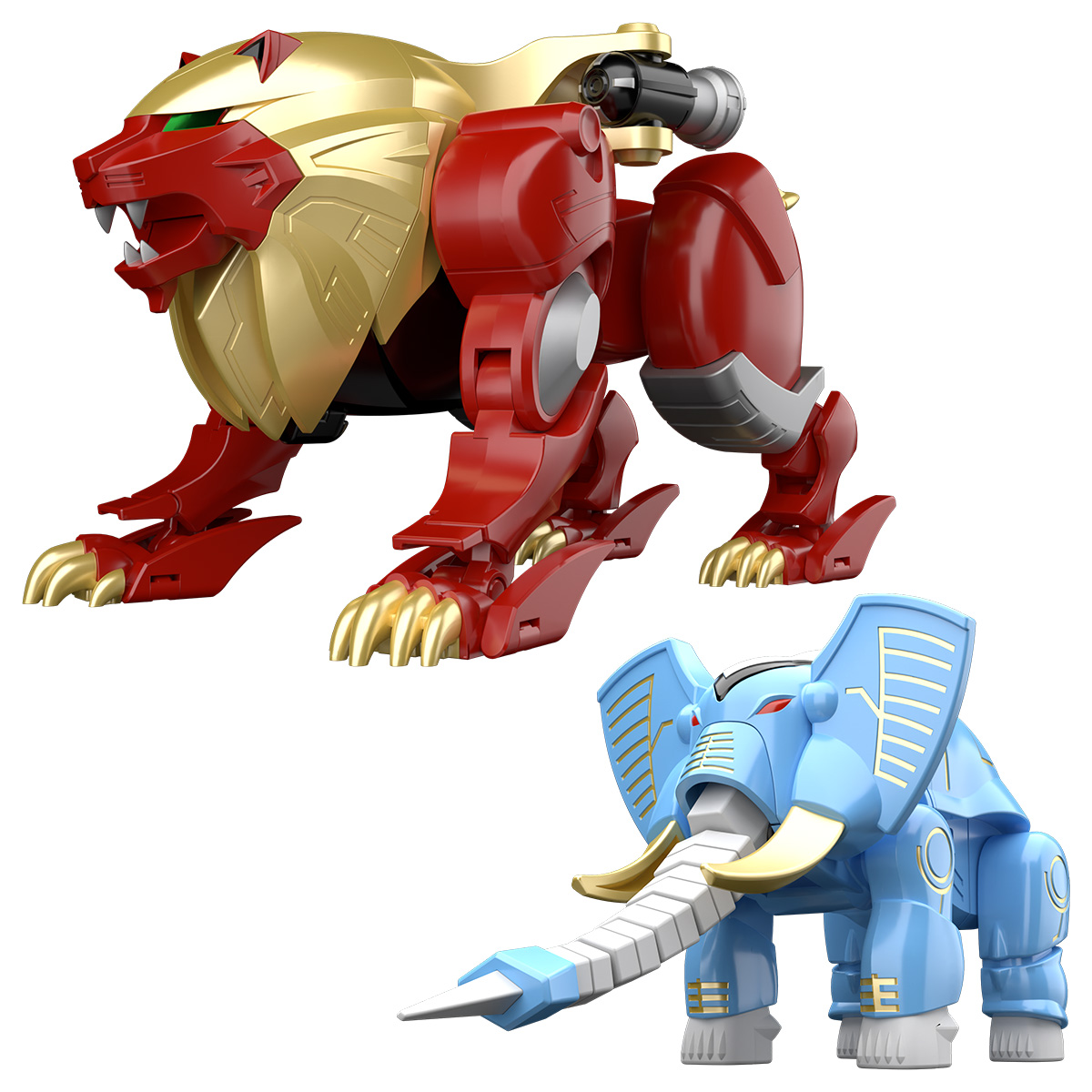 BANDAI SPIRITS SMP [SHOKUGAN MODELING PROJECT] HYAKUJU GATTAI GAOLION & GAOELEPHANT