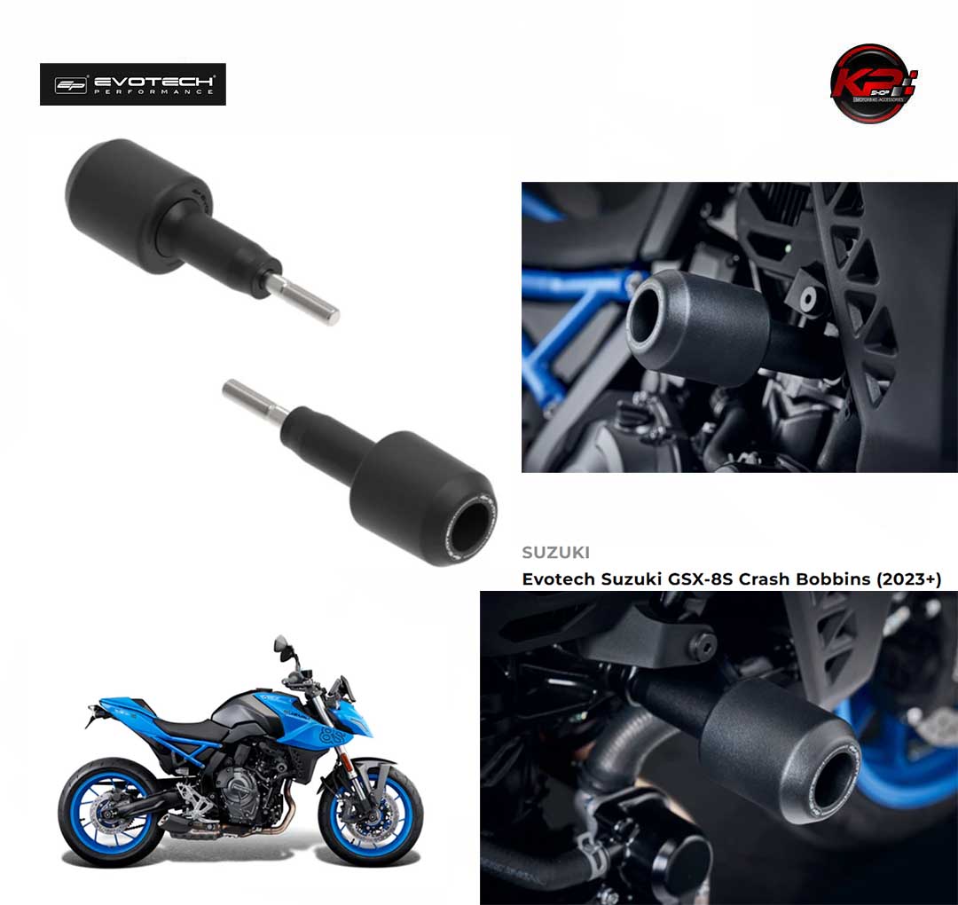 กันล้มกลาง Evotech Suzuki GSX-8S Crash Bobbins (2023+)