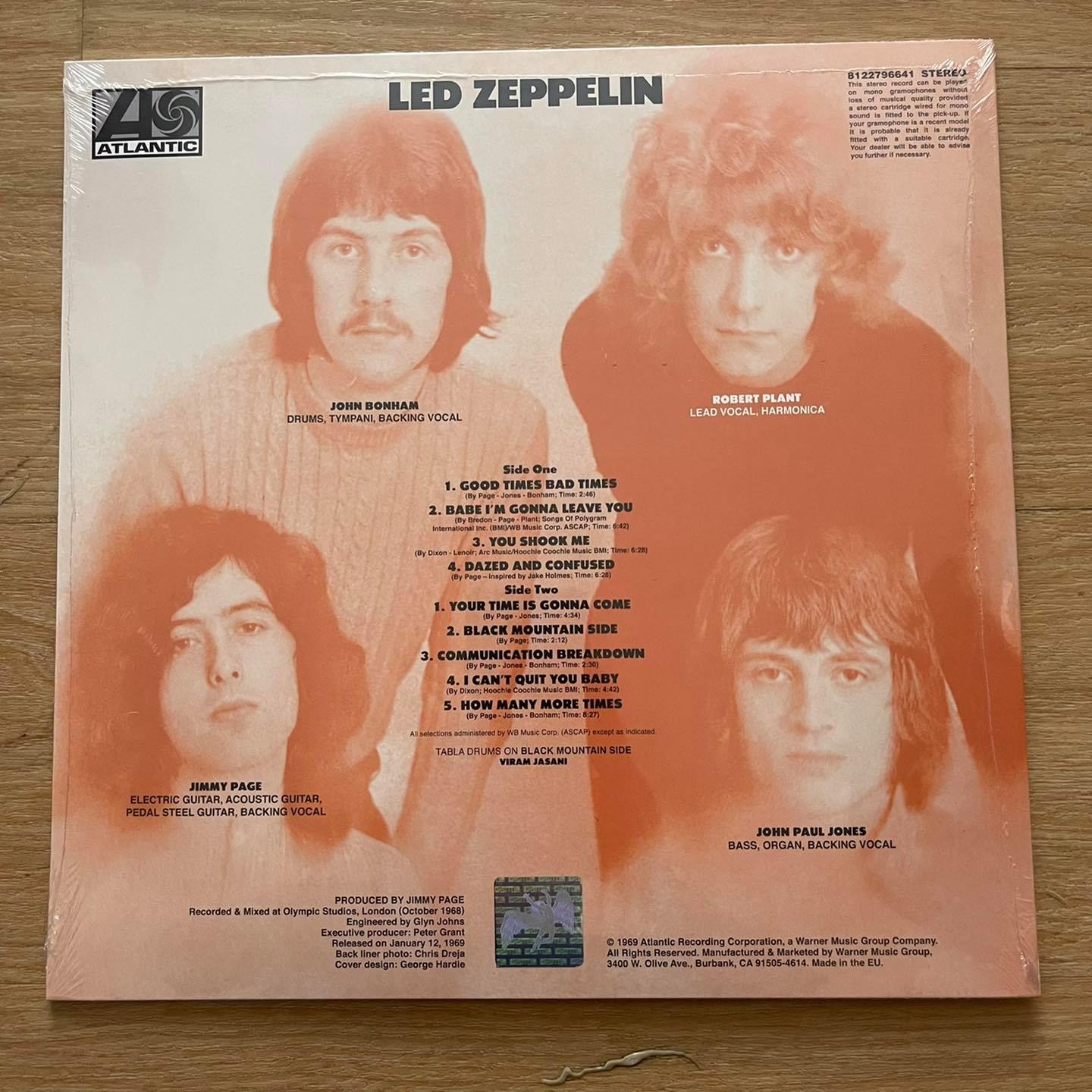 แผ่นเสียง Led Zeppelin – Led Zeppelin ,Black Vinyl, LP, Album, Reissue, Remastered, 180 Gram มือหนึ่ง ซีล