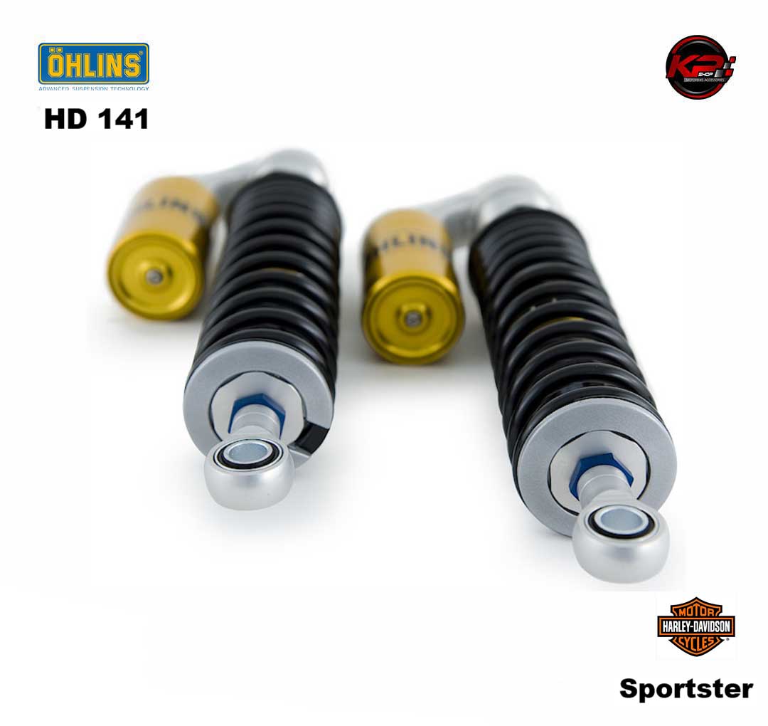 โช๊คอัพหลัง OHLINS HD 141 (336 mm, black springs) Harley-Davidson Sportster XL