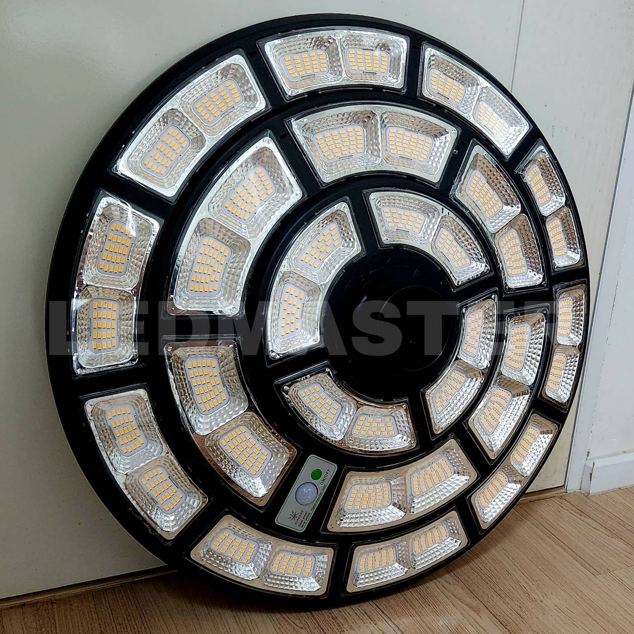 🔥ซุปเปอร์ลิมิเต็ด🔥ไฟ UFO โซล่าเซลล์ ใหม่ สว่างสุด ใหญ่ 61 CM ทรง Slim เพิ่มโหมดพิเศษ สว่างคงที่+เซ็นเซอร์ Solar Light ไฟโซล่าเซลล์ โคมไฟจานบิน ไฟสนามพลังงานแสงอาทิตย์ ไฟถนน SolarStreet