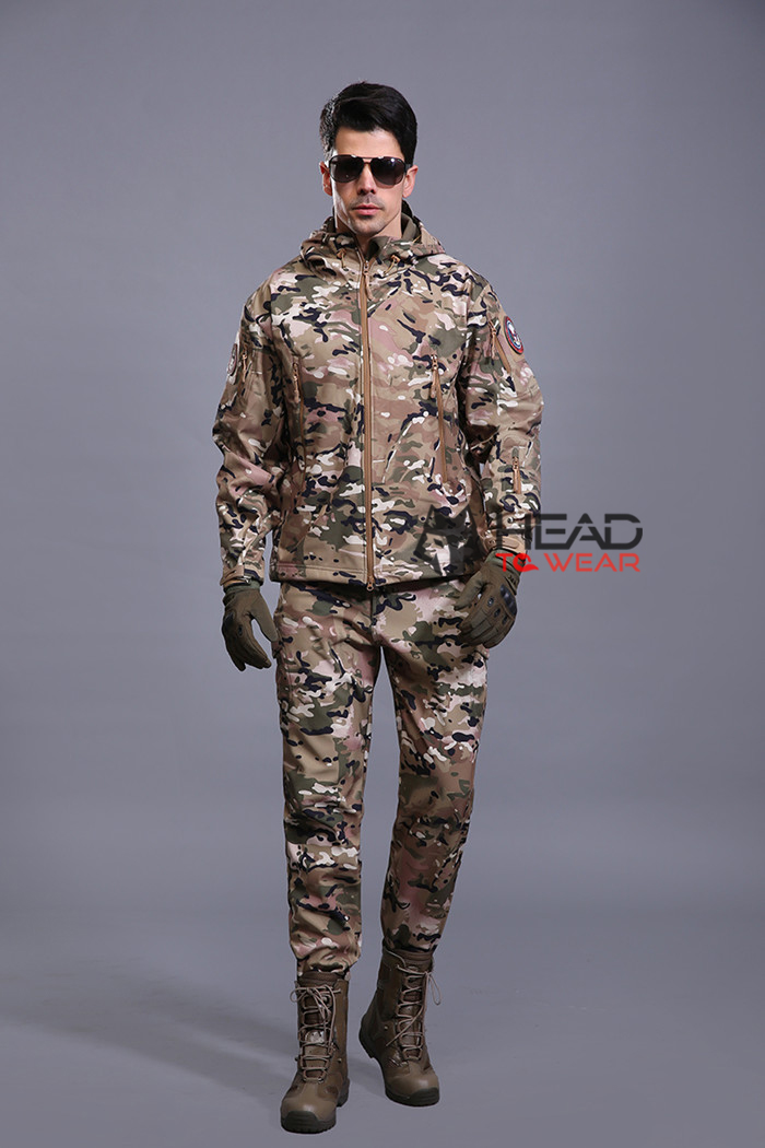 เสื้อแจ็คเก็ต Tactical กันน้ำ : ลายพราง Multi (CP) รหัส JT006