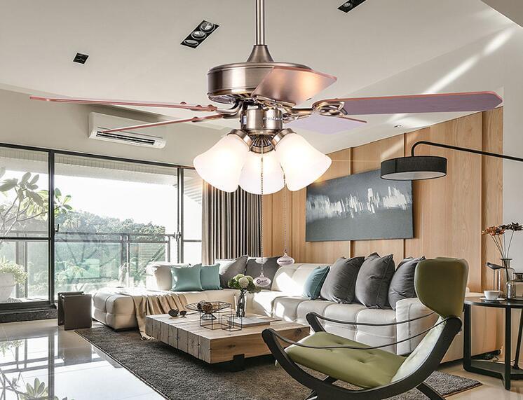 Lighting fan lamp โคมไฟพัดลมติดเพดาน พัดลมโคมไฟ พัดลมรีโมท สไตล์วินเทจสำหรับตกเเต่งบ้าน ใช้หลอดไฟเกลียวมาตรฐาน งานส่งออก วัสดุคุณภาพเยี่ยม สวยงาม ทนทาน ไม่เป็นสนิม ฟรี รีโมทควบคุมการใช้งาน