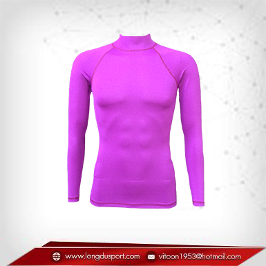 เสื้อรัดรูป Body Fit แขนยาวคอเต่า สีม่วง mediumorchid
