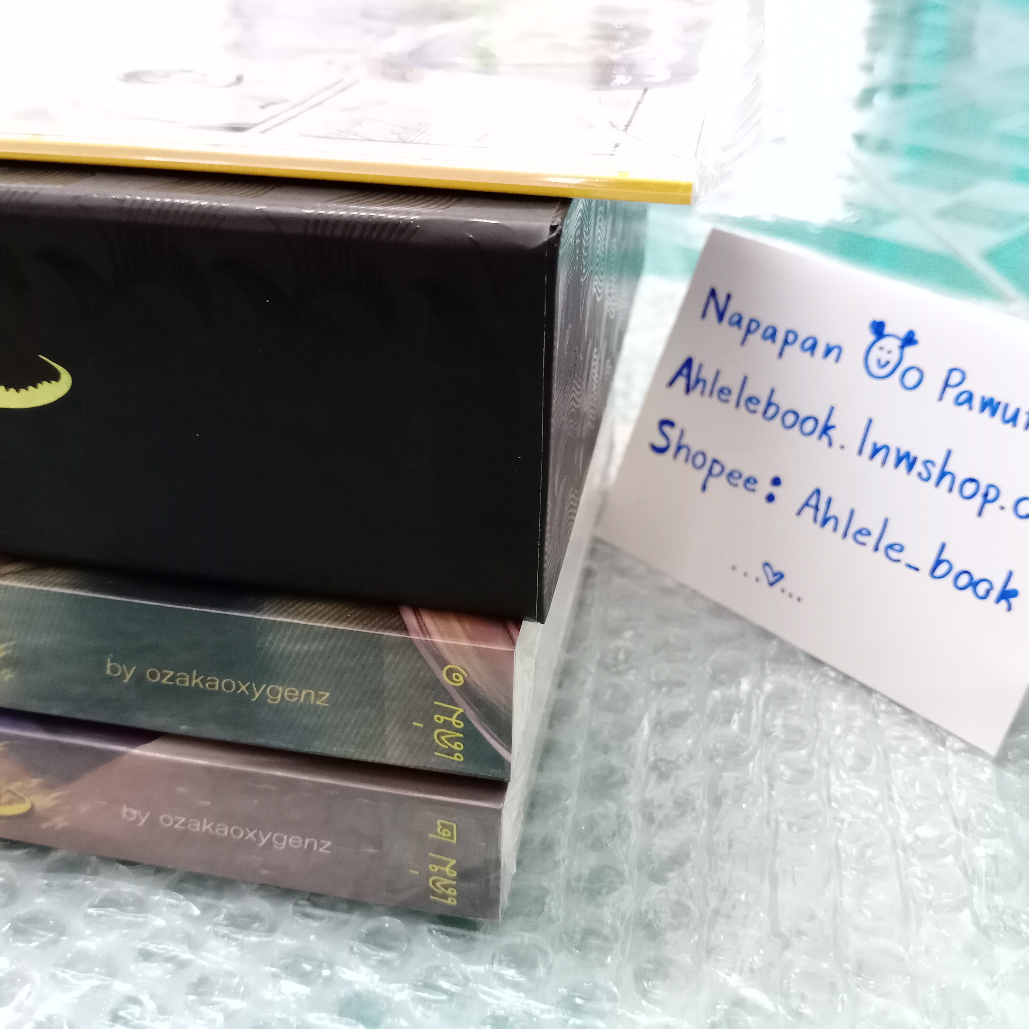 [นิยายวาย][มือ1] Boxset จ้าวธารา หนังสือ 2 เล่มจบ + *เปเปอร์การ์ตูน + โดจิน seven days + สแตนดี้ 3 ลาย + ที่คั่นไดคัท