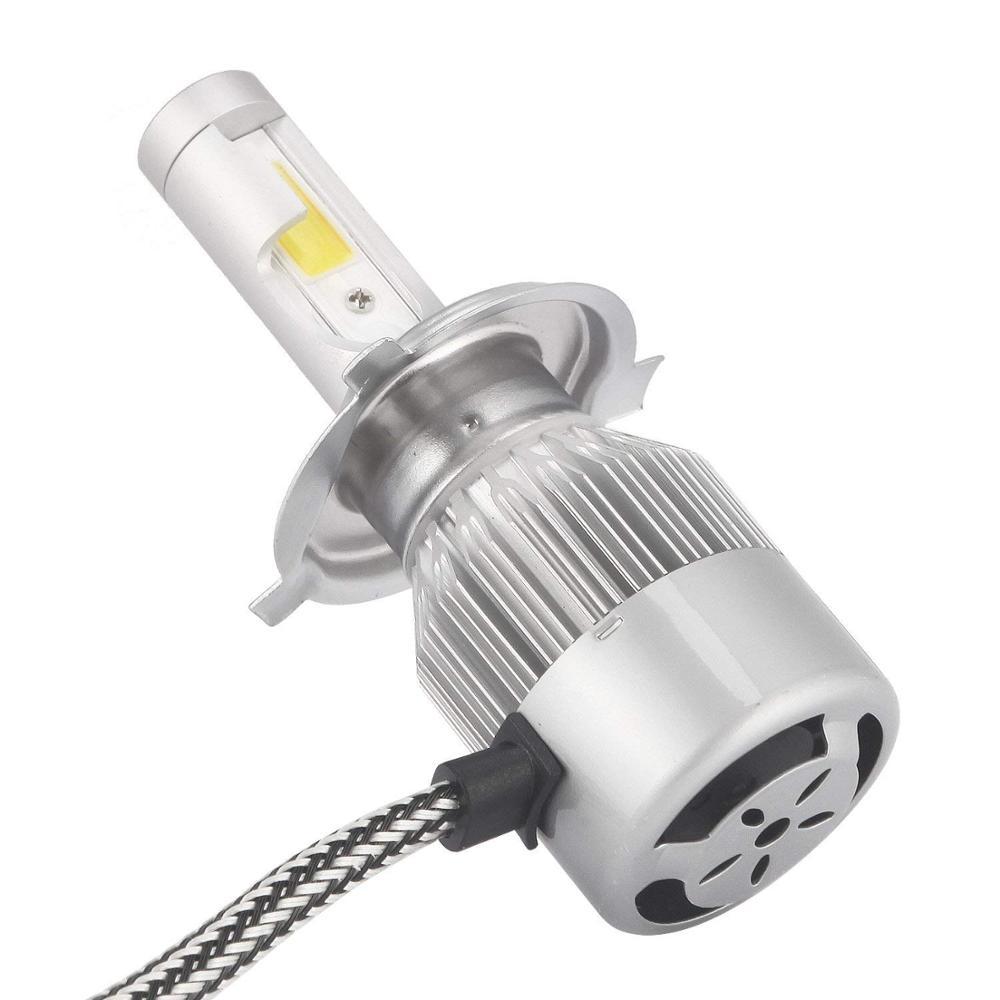 [ เเพ็ค 2 ชิ้น ] สว่างสุดๆ led head light car led headlight bulb C6 H4 26W 12V - 24V 6000K ไฟหน้ารถ เเสงขาว ไฟสปอร์ตไลท์รถยนต์ ไฟรถส่องสว่าง (ใช้ได้ทั้ง 12V เเละ 24V ) led headlamp มีประกัน 1 ปี จำนวน 2 ชิ้น เเท้ 100%